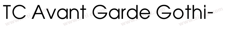 TC Avant Garde Gothi字体转换